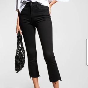 Mother Insider Crop Step Frayed Jeans 29